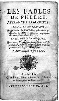 Ph&egrave;dre page de titre